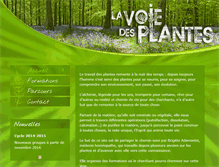 Tablet Screenshot of lavoiedesplantes.com